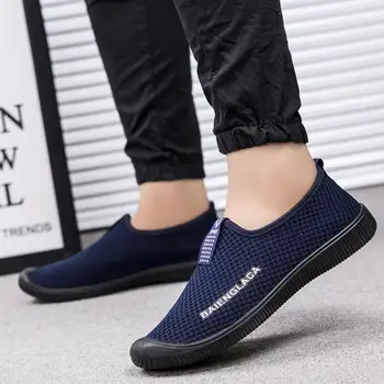 Oamenii n-aprind Lumina Pantofi de Funcționare a ochiurilor de plasă Pantofi de Jogging Respirabil Om Adidași Aluneca pe Haimana Pantofi sport Barbati pantofi pentru adulți adidas