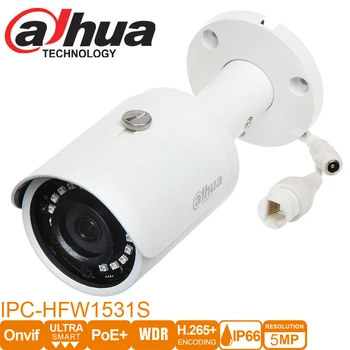 Dahua original IR POE IP67 camera IPC-HFW1531S 5MP Mini Bullet IP aparat de Fotografiat Viziune de Noapte 30MDH-IPC-HFW1531S