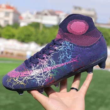 Oamenii De Fotbal Cizme Glezna Mare De Fotbal Pantofi Femei Moale Groud Om De Copii Pentru Copii Pantofi De Fotbal Botas De Futbol Șosete Pene De Formare