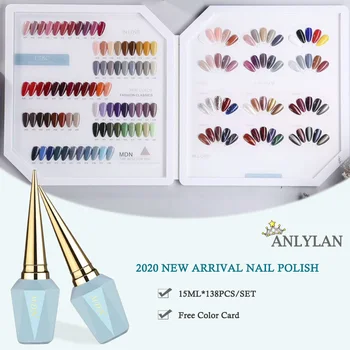 ANLYLAN 138 Culori de Moda Semi Permanet Top Coat Gel de Culoare unghii cu Gel Unghii Pentru Unghii Lac UV Pentru Manichiura lac de Unghii Gel