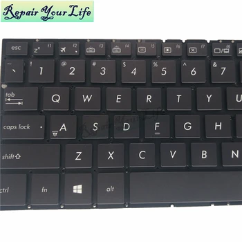 Tastatura laptop pentru ASUS UX330UA UX330CA UX330 U3000UA model US English 0KN1-342AR12 0KNB0-2101AR00 negru cu iluminare din spate de brand nou