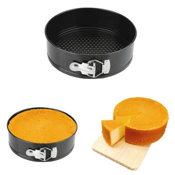 HOOMIN Fund Detașabil Non-Stick de Metal se Coace Mucegai Tort Rotund Pan Bakeware Oțel Carbon Prăjituri Matrite Accesorii de Bucatarie