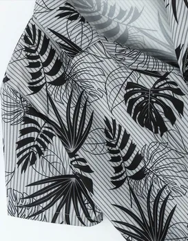 2020 noi Barbati Slim fit de Flori Imprimate Tricouri Barbat Maneca Scurta Tricou Florale Oameni de Bază Topuri Casual Plus Dimensiune Camasi