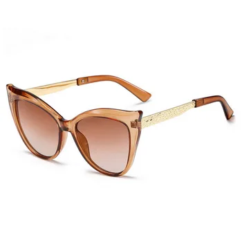 F. J4Z Clasic pentru Femei ochelari de Soare Ochi de Pisica Moda Vintage Retro Gradient de Lentile de Soare Ochelari de Protecție UV400 Ochelari Oculos de sol
