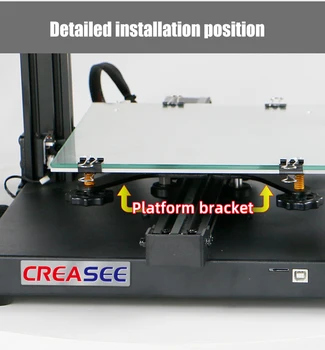 Creasee Imprimantă 3D Părți Fierbinte Pat Încălzire Platforma Sta Aplicabile 300 * 300*400 mm și 220*220*250mm Printer