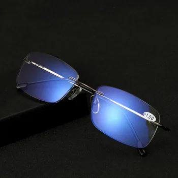 Memorie Titan fără ramă Progresivă ochelari de Citit Bărbați Femei Multifocale Anti-Blu-ray Ultralight Presbyopic Ochelari 1.5 2.5