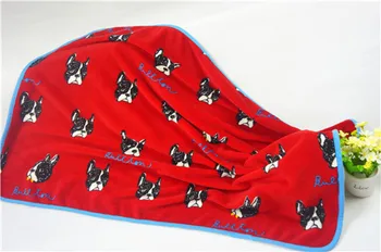 Câine model PUG CAP pătură de desene animate nor de blană de nurcă pătură copii pătura pentru oamenii iubesc câinii de companie 100x75cm