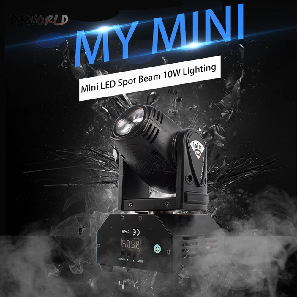 DJWorld LED 10W/40W Moving Head Spot Luces Discoteca Etapă Efect de Iluminat Pentru Lumina de Noapte DJ KTV Disco Lumini fază lungă