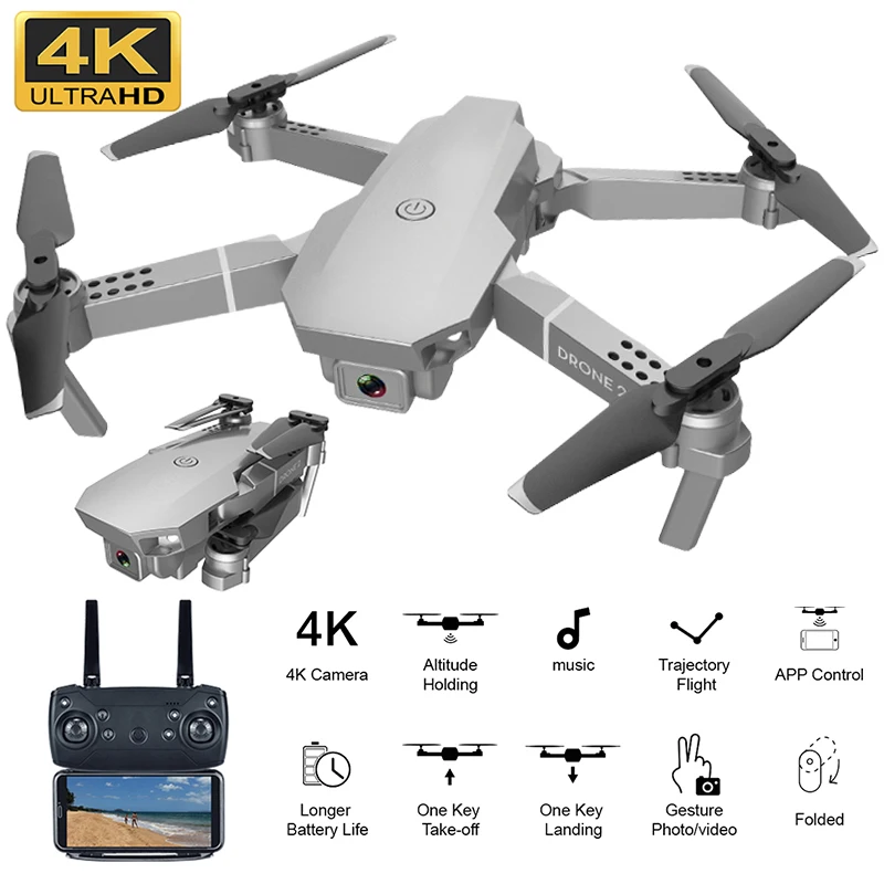 Noul Mini Drone de Pliere Control de la Distanță Elicopter Patru Axe de Aeronave cu Unghi Larg 4K, 1080P WIFI Camera FPV Fotografie Aeriană Dron