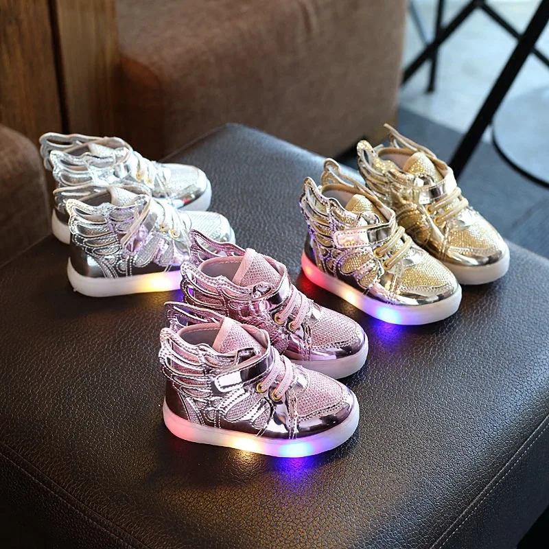 La reducere! Primăvara și Toamna Luminos Lumini Intermitente Copii Pantofi cu Paiete Băieți și Fete Casual Pantofi de Sport Versiunea coreeană > Adidasi \ Casteluldinpovesti.ro