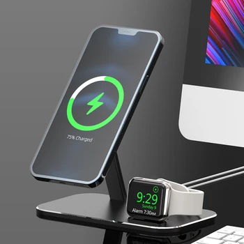 Magnetic Wireless Încărcător de Telefon Stand Suport Pentru Magsafe Desktop de Bază Pentru iPhone 12 Pro Max 12 Mini-Suport de Telefon Pentru iWatch