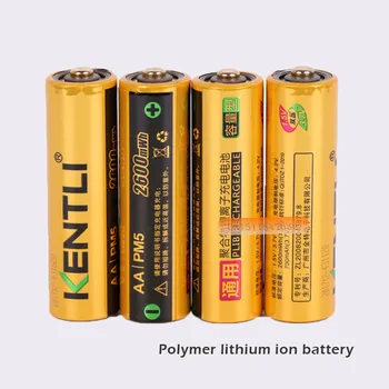 4buc/lot KENTLI 1.5 V AA 2600mWh Litiu Li-ion, Li-polimer Acumulator Reîncărcabil