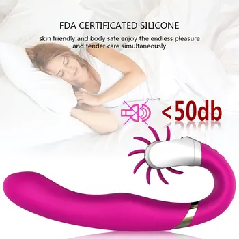 Încălzire Vibrator sex Feminin masturbator Rotație Lins Sărut vibrator Stimulator Clitoris Adult Sex pentru Femei Jucării pentru adulți