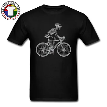 Scheletul Craniului Motociclist de Munte Design Tricouri 3D de Vară/Toamnă Bumbac Crewneck Barbati Topuri Tricou Vrac Casual Tricou