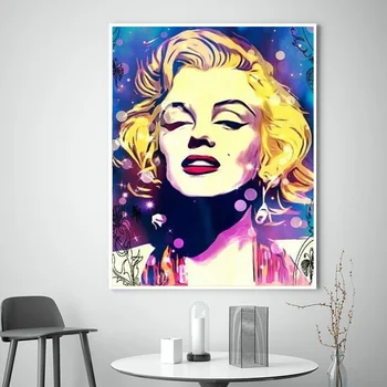 5D Diamant Pictura Burghiu Plin de Marilyn Monroe Diamant Mozaic Vânzare Pietre Rotunde Imagine Diamant Broderie Oamenii Decor Acasă