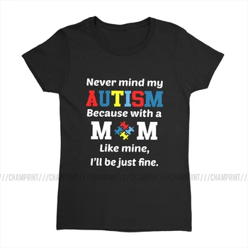 Mama Autism Copil Autism Awareness Ribbon Femei T-shirt Autismo Autist Tumblr Tricou Imprimat Grafic de Îmbrăcăminte pentru Femei