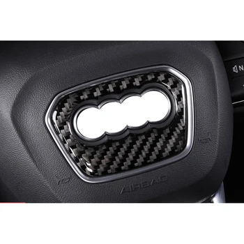 Interior De Mașină Din Fibra De Carbon Volan Capacul Panoului Ornamental Autocolant Pentru Audi Q5 A4 A3 A6 Q3 Q7