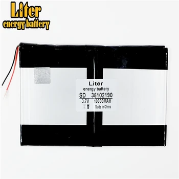 3.7 V,10000mAH (polimer litiu-ion baterie) Li-ion baterie pentru tableta pc 9 inch 10 inch 10.1 inch 35102190