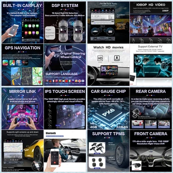 Tesla Ecran Android PX6 Pentru Ford Ranger/F250 2011-2016 Masina Stereo multimedia player CARPLAY dvd, Radio-Navigație GPS unitatea de Cap