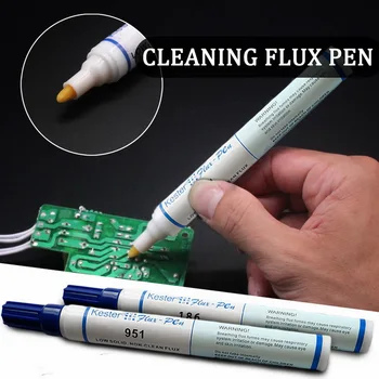 951/186 Lipit Pen Low-solide Kester de Curățare-gratuit Sudare Pen Pentru Celule Solare & Fpc/pcb 10ml Capacitate Nu-curat pe bază de Colofoniu