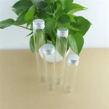 12PCS/lot 60ml/80ml/100ml/110ml Flacoane de Sticlă cu Capac de Aluminiu Drăguț Borcan Flacoane DIY Meșteșug Recipient Transparent Sticle de Parfum