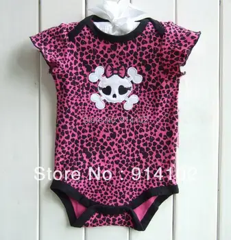 Craniul Summer Infant Pentru Copii Fete De Îmbrăcăminte Seturi De Tripleți +Fusta Tutu + Bentita 3 Bucată Costume De Leopard Pentru Copii Haine De Fata