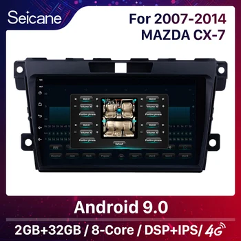 Seicane 2DIN DSP Android 10.0 GPS Auto Navigatie Radio Player Multimedia Pentru 2007 2008 2009 2010 2011-MAZDA CX-7 cx7 cx 7