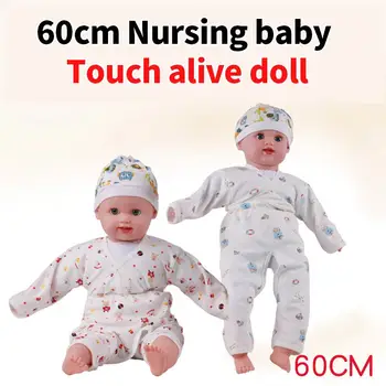60cm atât de mare! Exercițiu Papusa Simulare Baby Doll Menaj ușor Asistenta de Formare Papusa Îngrijire Antrenor Papusa Atinge Copilul