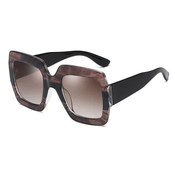 Noi transparente imprimare pătrat femei ochelari de soare pentru femei brand designer de moda ochelari de soare pentru femei ochelari de protecție UV 400 de ochelari de vedere