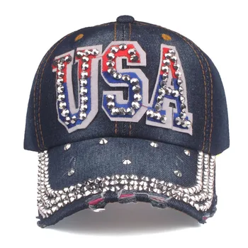 [YARBUU] Bărbați Femei Șapcă de Baseball statele UNITE ale americii Flag Diamant Nit Brand Snapback Cap Unisex Reglabil Rap Rock Pălării de Moda Gorras