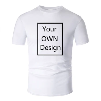 PROPRIUL Design Logo-ul de Brand/Imagine Personalizate pentru Bărbați și femei DIY Bumbac tricou maneca Scurta tricou Casual topuri haine Tee