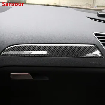 Auto Styling Panou De Ușă Decor Acoperi Ornamente Din Fibra De Carbon De Bord Panoul De Autocolante Pentru Audi A4 B8 2010-2016 Accesorii De Interior