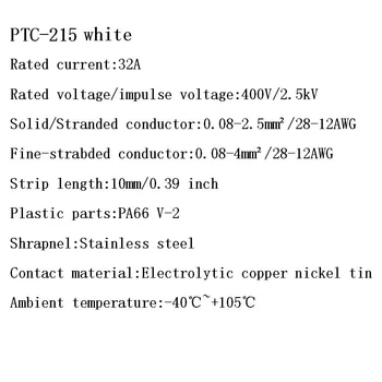 30/50/100 BUC/lot PCT-215 alb 222-215 mini repede fir Conectori Universal Compact Cabluri Conector push-in Bloc Terminal