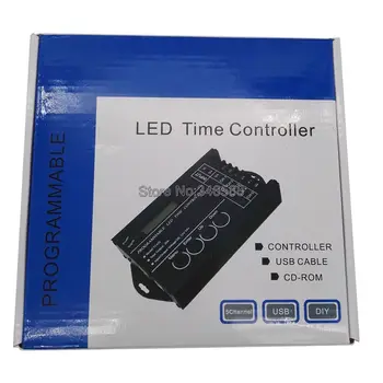Timp programabil cu LED-uri RGB Controller TC420 DC12V/24V 5Channel Producția Totală 20A Anod Comun Programabile Controler cu LED-uri