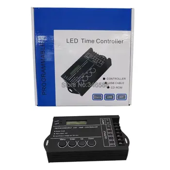 Timp programabil cu LED-uri RGB Controller TC420 DC12V/24V 5Channel Producția Totală 20A Anod Comun Programabile Controler cu LED-uri
