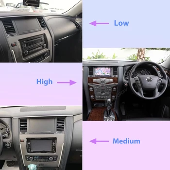 Auto Radio Auto Multimedia cu Ecran Dublu Pentru Nissan Patrol Y62 Armada Infiniti QX80-2020 Tesla Stil Navigator Auto Stereo Gps