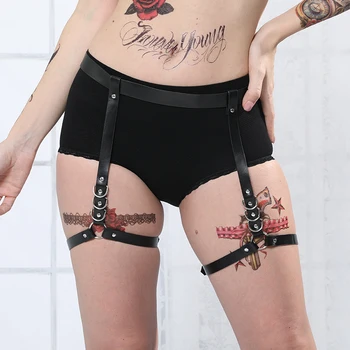 2020 Noua Moda Reglabil Centura De Talie, Cu Picioarele Faux Din Piele Femei Lenjerie Sexy Gotic Curea Pentru Femei De A Deschide Sutienul Lenjerie Erotica