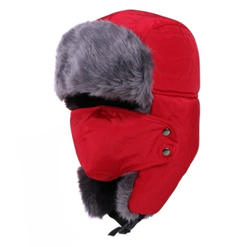 Alpinism de Iarna Noi pălării de blană Vânt cald Gros de zăpadă iarna femei capac Masca de Iarnă Ține de Cald pălărie