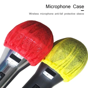 50 de Perechi de Unică folosință Non-Țesute Microfon Acoperă 85mm Universal Mic de Protecție Parbriz Capac Tampoane pentru Karaoke să Cânte Accesorii