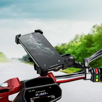 360° Bicicleta Motocicleta Suport de Telefon Mobil Leagănul Clamp Mount pentru 4-6.5\