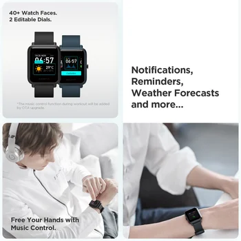 Noua Versiune Globală Amazfit Bip S Lite Bluetooth Smartwatch 5 ATM Rezistenta la Apa Push Mesaj Inteligent Notificare Împinge 2020