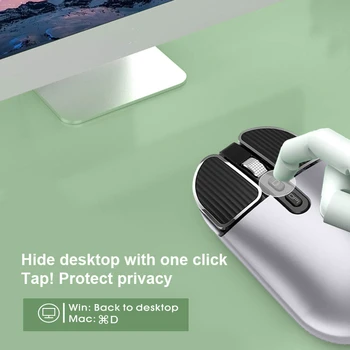 5.8 G Bluetooth Wireless, Magic Mouse-ul Silent Reîncărcabilă Mouse de Calculator Subțire, Ergonomic de Birou PC Mause Pentru Apple Mac Microsoft