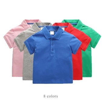 Vara Noi de Îmbrăcăminte pentru Copii Moda Băieți Și Fete Tricou Bumbac Maneca Scurta pentru Sugari bomboane 8 Culori Pentru Copii