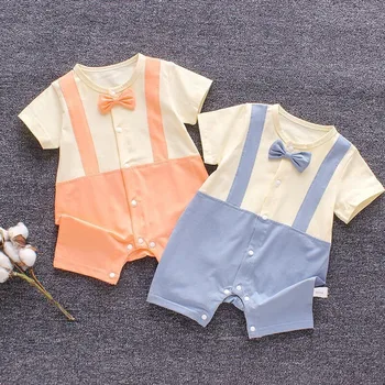 Copil nou-născut băieți haine haine de vară seturi de bumbac respirabil salopeta pentru bebe baieti îmbrăcăminte subțire salopetă