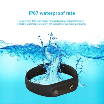 FORNORM Bluetooth Ceas Inteligent Construit în vibrator memento Trupa Tracker de Fitness cu IP67 rezistent la apa