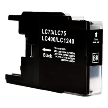 2 buc compatibil negru cartuș de cerneală pentru fratele LC12 LC40 LC71 LC73 LC75 LC400 LC1220 LC1240