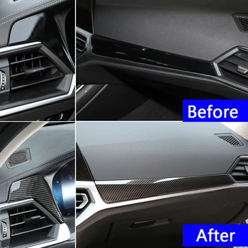 Fibra de Carbon de Culoare Mașină Centrală de Control Panoul de Bord Decor Capac Ornamental Pentru BMW Seria 3 G20 G28 2020 LHD Styling Interior