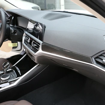 Fibra de Carbon de Culoare Mașină Centrală de Control Panoul de Bord Decor Capac Ornamental Pentru BMW Seria 3 G20 G28 2020 LHD Styling Interior
