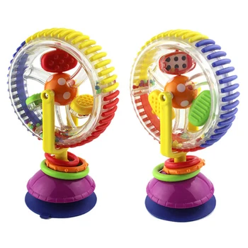 18CM Copilul Rattle Tricolor Multi-touch de Rotație Roata Fraieri Jucării Creative, Educative Jucarii pentru Copii