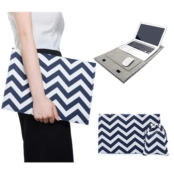 SMITH OBERKIRCH Brand simțit Laptop Maneca Caz pentru macbook air pro retina 13 dark blue wave mesaj geanta de laptop de 11
